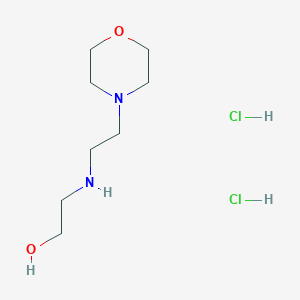 molecular formula C8H20Cl2N2O2 B3249962 2-((2-Morpholinoethyl)amino)ethanol dihydrochloride CAS No. 1993030-46-8