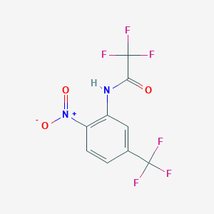 molecular formula C9H4F6N2O3 B3249994 2,2,2-trifluoro-N-[2-nitro-5-(trifluoromethyl)phenyl]acetamide CAS No. 1997-46-2