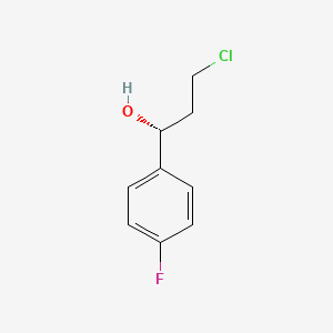 molecular formula C9H10ClFO B3250034 (R)-3-chloro-1-(4-fluorophenyl)propan-1-ol CAS No. 200004-39-3