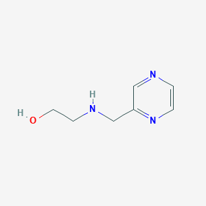 molecular formula C7H11N3O B3250044 2-[(Pyrazin-2-ylmethyl)-amino]-ethanol CAS No. 20010-95-1