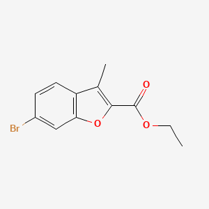molecular formula C12H11BrO3 B3250055 Ethyl 6-bromo-3-methylbenzofuran-2-carboxylate CAS No. 200185-91-7