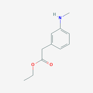 molecular formula C11H15NO2 B3250057 Ethyl 2-[3-(methylamino)phenyl]acetate CAS No. 200214-39-7