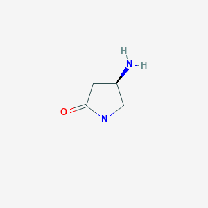 molecular formula C5H10N2O B3250059 (R)-4-Amino-1-methylpyrrolidin-2-one CAS No. 2002478-22-8