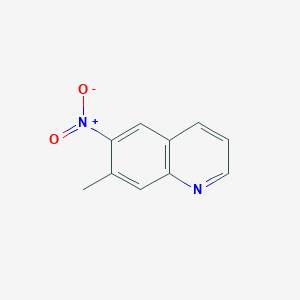 molecular formula C10H8N2O2 B3250074 7-Methyl-6-nitroquinoline CAS No. 200348-11-4