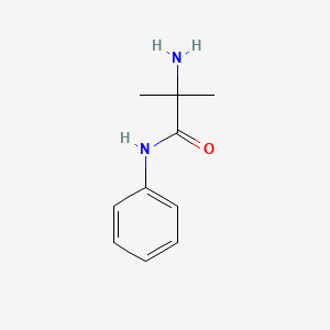molecular formula C10H14N2O B3250085 2-amino-2-methyl-N-phenylpropanamide CAS No. 20049-03-0