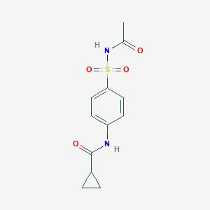 N-[4-(acetylsulfamoyl)phenyl]cyclopropanecarboxamide