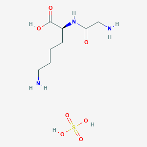 molecular formula C8H19N3O7S B3250092 Glycyl-L-lysine sulfate CAS No. 20051-97-2