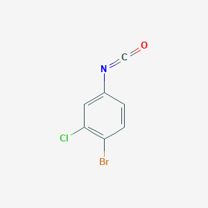 molecular formula C7H3BrClNO B3250107 1-Bromo-2-chloro-4-isocyanatobenzene CAS No. 20059-86-3