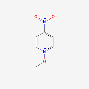 molecular formula C6H7N2O3+ B3250129 Pyridinium, 1-methoxy-4-nitro- CAS No. 200799-01-5