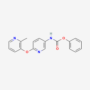 molecular formula C18H15N3O3 B3250158 Phenyl 6-[(2-methyl-3-pyridinyl)oxy]-3-pyridinylcarbamate CAS No. 200940-27-8