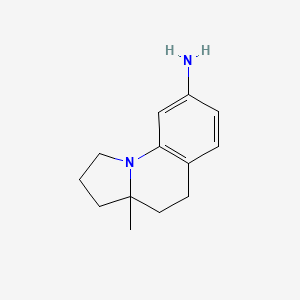 molecular formula C13H18N2 B3250198 3a-Methyl-2,3,4,5-tetrahydro-1H-pyrrolo[1,2-a]quinolin-8-amine CAS No. 201541-33-5