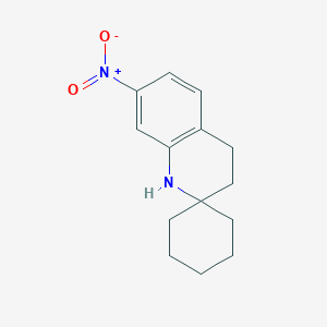 molecular formula C14H18N2O2 B3250226 7-nitrospiro[3,4-dihydro-1H-quinoline-2,1'-cyclohexane] CAS No. 201654-52-6