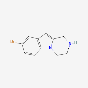 molecular formula C11H11BrN2 B3250242 8-bromo-1,2,3,4-tetrahydro-Pyrazino[1,2-a]indole CAS No. 201809-32-7