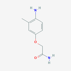 molecular formula C9H12N2O2 B3250248 2-(4-氨基-3-甲基苯氧基)乙酰胺 CAS No. 201853-03-4