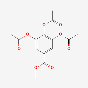 molecular formula C14H14O8 B3250262 3,4,5-Triacetoxybenzoic acid methyl ester CAS No. 20189-90-6