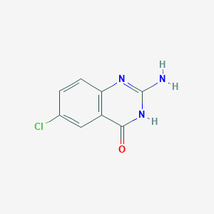 molecular formula C8H6ClN3O B3250277 2-Amino-6-chloroquinazolin-4-ol CAS No. 20198-17-8