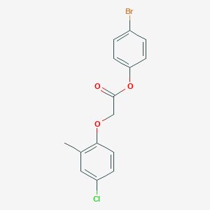 molecular formula C15H12BrClO3 B325029 4-Bromophenyl (4-chloro-2-methylphenoxy)acetate 