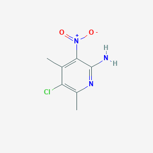 molecular formula C7H8ClN3O2 B3250309 5-Chloro-4,6-dimethyl-3-nitropyridin-2-amine CAS No. 202217-12-7