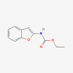Ethyl benzofuran-2-ylcarbamate