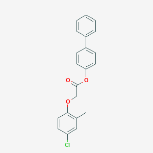 molecular formula C21H17ClO3 B325032 Biphenyl-4-yl (4-chloro-2-methylphenoxy)acetate 