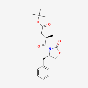 (R)-3-Methyl-4-oxo-4-[(4S)-2-oxo-4-benzyloxazolidine-3-yl]butyric acid tert-butyl ester