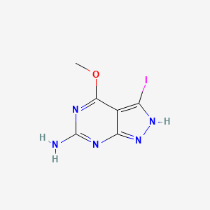 3-Iodo-4-methoxy-1H-pyrazolo[3,4-d]pyrimidin-6-amine