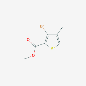 molecular formula C7H7BrO2S B3250416 Methyl 3-bromo-4-methylthiophene-2-carboxylate CAS No. 203195-42-0