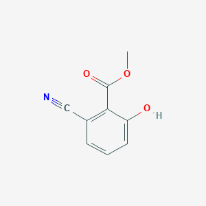 molecular formula C9H7NO3 B3250421 Methyl 2-cyano-6-hydroxybenzoate CAS No. 203201-45-0