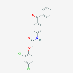 molecular formula C21H15Cl2NO3 B325046 N-(4-benzoylphenyl)-2-(2,4-dichlorophenoxy)acetamide 