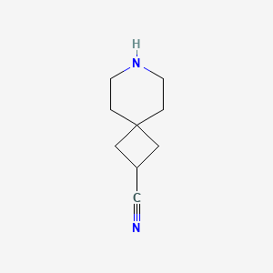 molecular formula C9H14N2 B3250524 7-Azaspiro[3.5]nonane-2-carbonitrile CAS No. 203662-67-3
