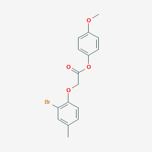 molecular formula C16H15BrO4 B325053 4-Methoxyphenyl (2-bromo-4-methylphenoxy)acetate 