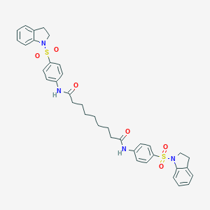 molecular formula C37H40N4O6S2 B325055 N,N'-bis[4-(2,3-dihydro-1H-indol-1-ylsulfonyl)phenyl]nonanediamide 