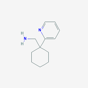 molecular formula C12H18N2 B3250579 [1-(2-Pyridinyl)cyclohexyl]methanamine CAS No. 204067-08-3