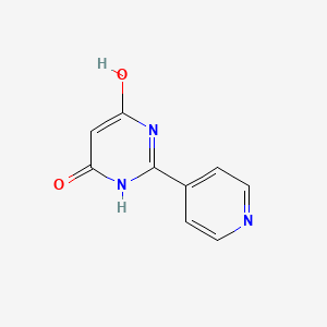 molecular formula C9H7N3O2 B3250621 2-(吡啶-4-基)嘧啶-4,6-二醇 CAS No. 204394-76-3