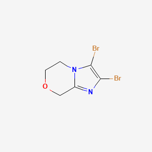 B3250656 2,3-dibromo-5H,6H,8H-imidazo[2,1-c][1,4]oxazine CAS No. 2044713-57-5