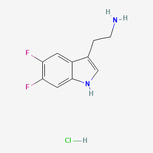 B3250659 2-(5,6-difluoro-1H-indol-3-yl)ethan-1-amine hydrochloride CAS No. 2044713-90-6