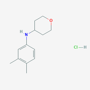 B3250684 N-(3,4-dimethylphenyl)oxan-4-amine hydrochloride CAS No. 2044927-47-9