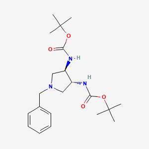 B3250765 (R,R)-N-Benzyl-3,4-trans-(N-Boc)-diaminopyrrolidine CAS No. 205251-35-0