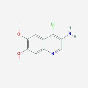 3-Quinolinamine, 4-chloro-6,7-dimethoxy-