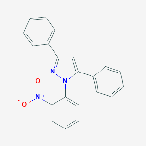 molecular formula C21H15N3O2 B325081 1-(2-nitrophenyl)-3,5-diphenyl-1H-pyrazole 