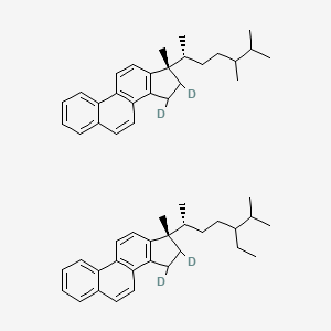 molecular formula C55H70 B3250839 D2 C28 Triaromatic sterane CAS No. 205529-81-3