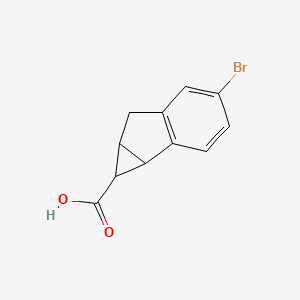 4-bromo-1H,1aH,6H,6aH-cyclopropa[a]indene-1-carboxylic acid