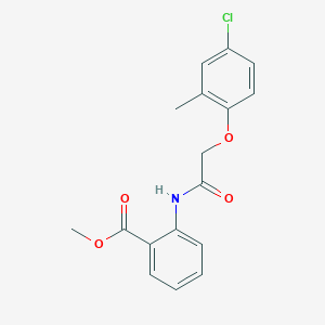 molecular formula C17H16ClNO4 B325097 Methyl 2-{[(4-chloro-2-methylphenoxy)acetyl]amino}benzoate 