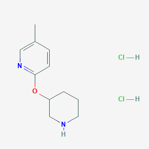5-Methyl-2-(piperidin-3-yloxy)pyridine dihydrochloride