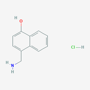 molecular formula C11H12ClNO B3250981 4-(Aminomethyl)naphthalen-1-ol hydrochloride CAS No. 2060061-95-0