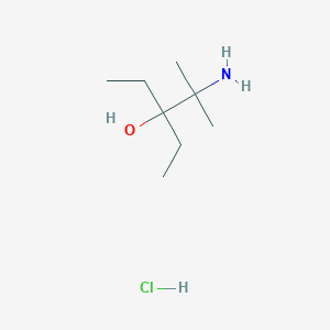 molecular formula C8H20ClNO B3250994 盐酸2-氨基-3-乙基-2-甲基戊醇 CAS No. 2060063-34-3