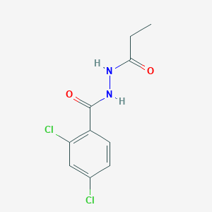molecular formula C10H10Cl2N2O2 B325100 2,4-dichloro-N'-propanoylbenzohydrazide 