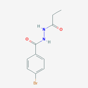 molecular formula C10H11BrN2O2 B325101 4-bromo-N'-propanoylbenzohydrazide 