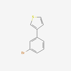molecular formula C10H7BrS B3251011 3-(3-Bromophenyl)thiophene CAS No. 20608-84-8