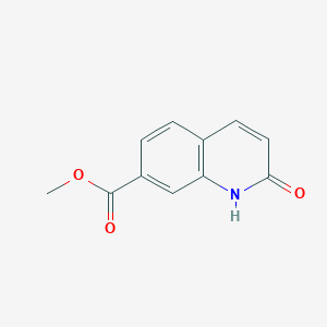 molecular formula C11H9NO3 B3251028 Methyl 2-hydroxyquinoline-7-carboxylate CAS No. 206120-78-7